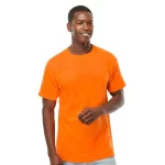 Orange Round Neck T Shirt