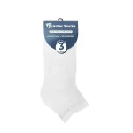 White Crew Quarter Socks