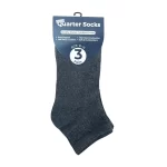 Charcoal Crew Quarter Socks