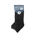 Black Crew Quarter Socks - Image 2